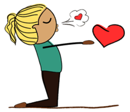 Girls like yoga sticker #10418117