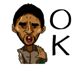 Darker face foreign students AKIRA sticker #10418180