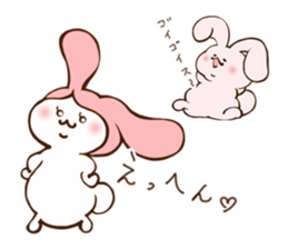 Cats love the rabbit sticker #10418365