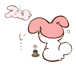 Cats love the rabbit sticker #10418372