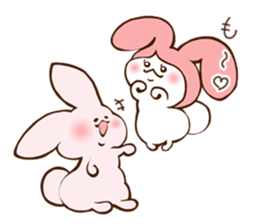 Cats love the rabbit sticker #10418373