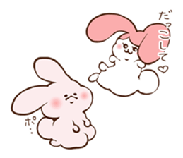 Cats love the rabbit sticker #10418377