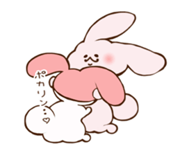 Cats love the rabbit sticker #10418379