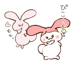 Cats love the rabbit sticker #10418383