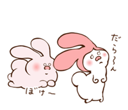 Cats love the rabbit sticker #10418385