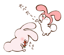 Cats love the rabbit sticker #10418388