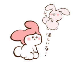 Cats love the rabbit sticker #10418389