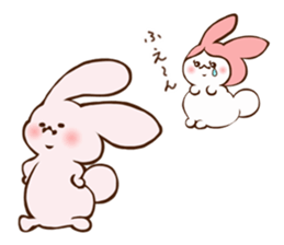 Cats love the rabbit sticker #10418396