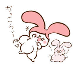 Cats love the rabbit sticker #10418398