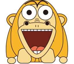 Orange Ape sticker #10418924