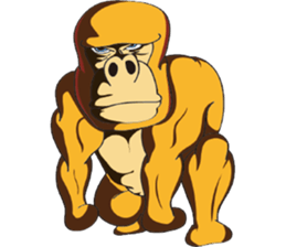 Orange Ape sticker #10418926