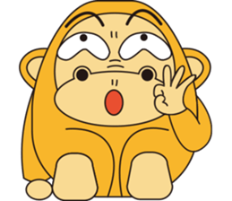 Orange Ape sticker #10418927