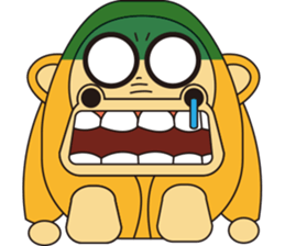 Orange Ape sticker #10418928