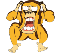 Orange Ape sticker #10418929