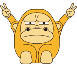 Orange Ape sticker #10418930