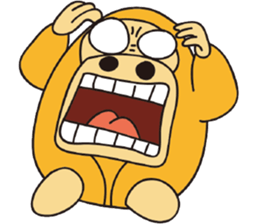 Orange Ape sticker #10418934