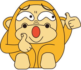 Orange Ape sticker #10418935