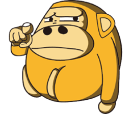 Orange Ape sticker #10418938