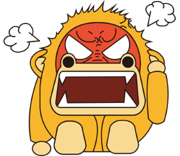 Orange Ape sticker #10418943