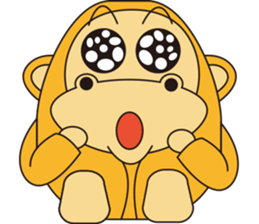 Orange Ape sticker #10418944