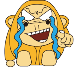 Orange Ape sticker #10418950