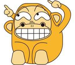 Orange Ape sticker #10418952