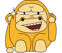 Orange Ape sticker #10418954