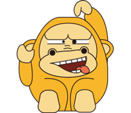 Orange Ape sticker #10418955