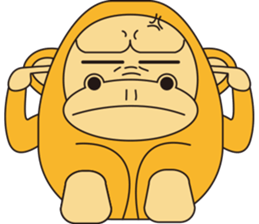 Orange Ape sticker #10418957