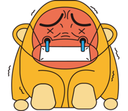 Orange Ape sticker #10418959