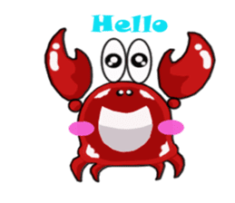 Coco The Cute Crab sticker #10419290