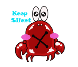 Coco The Cute Crab sticker #10419293