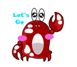 Coco The Cute Crab sticker #10419296
