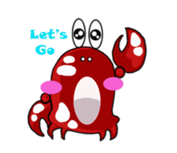 Coco The Cute Crab sticker #10419296