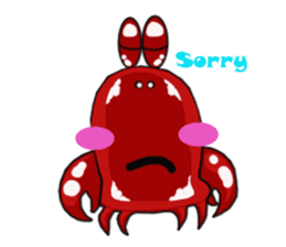 Coco The Cute Crab sticker #10419305