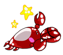 Coco The Cute Crab sticker #10419307