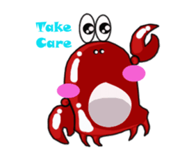 Coco The Cute Crab sticker #10419308