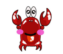 Coco The Cute Crab sticker #10419309
