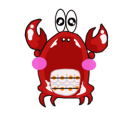 Coco The Cute Crab sticker #10419310