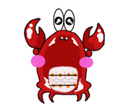 Coco The Cute Crab sticker #10419310