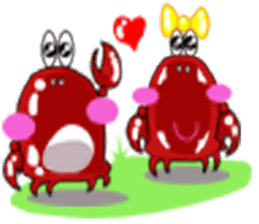 Coco The Cute Crab sticker #10419314