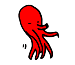 Octopus has eight legs sticker #10419412