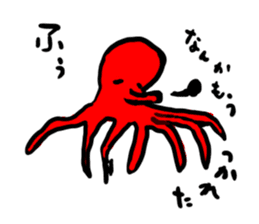 Octopus has eight legs sticker #10419415