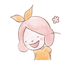 Small fairy of pink hair sticker #10419534