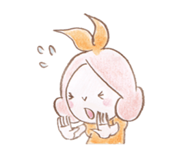 Small fairy of pink hair sticker #10419539