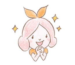 Small fairy of pink hair sticker #10419540