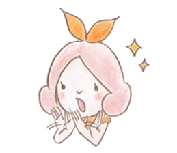 Small fairy of pink hair sticker #10419542