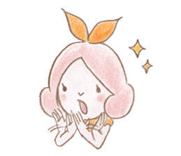 Small fairy of pink hair sticker #10419542