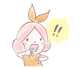 Small fairy of pink hair sticker #10419544