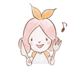 Small fairy of pink hair sticker #10419547